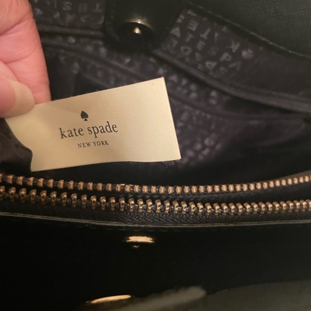 Black Kate Spade New York Laurel Way Evangeline Black Saffiano Leather
Handbag - Picture 7 of 7